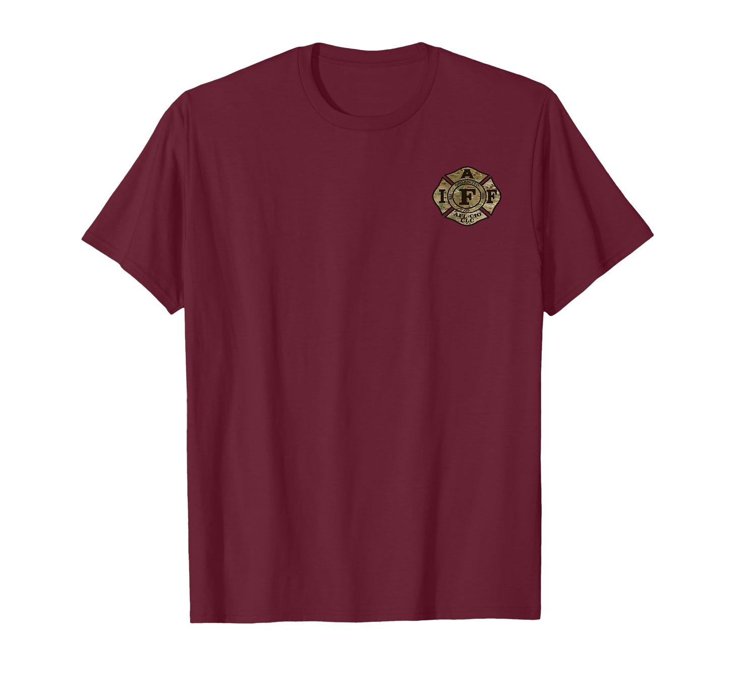 The Multicam (OCP) Military Veteran IAFF firefighter shirt T-Shirt