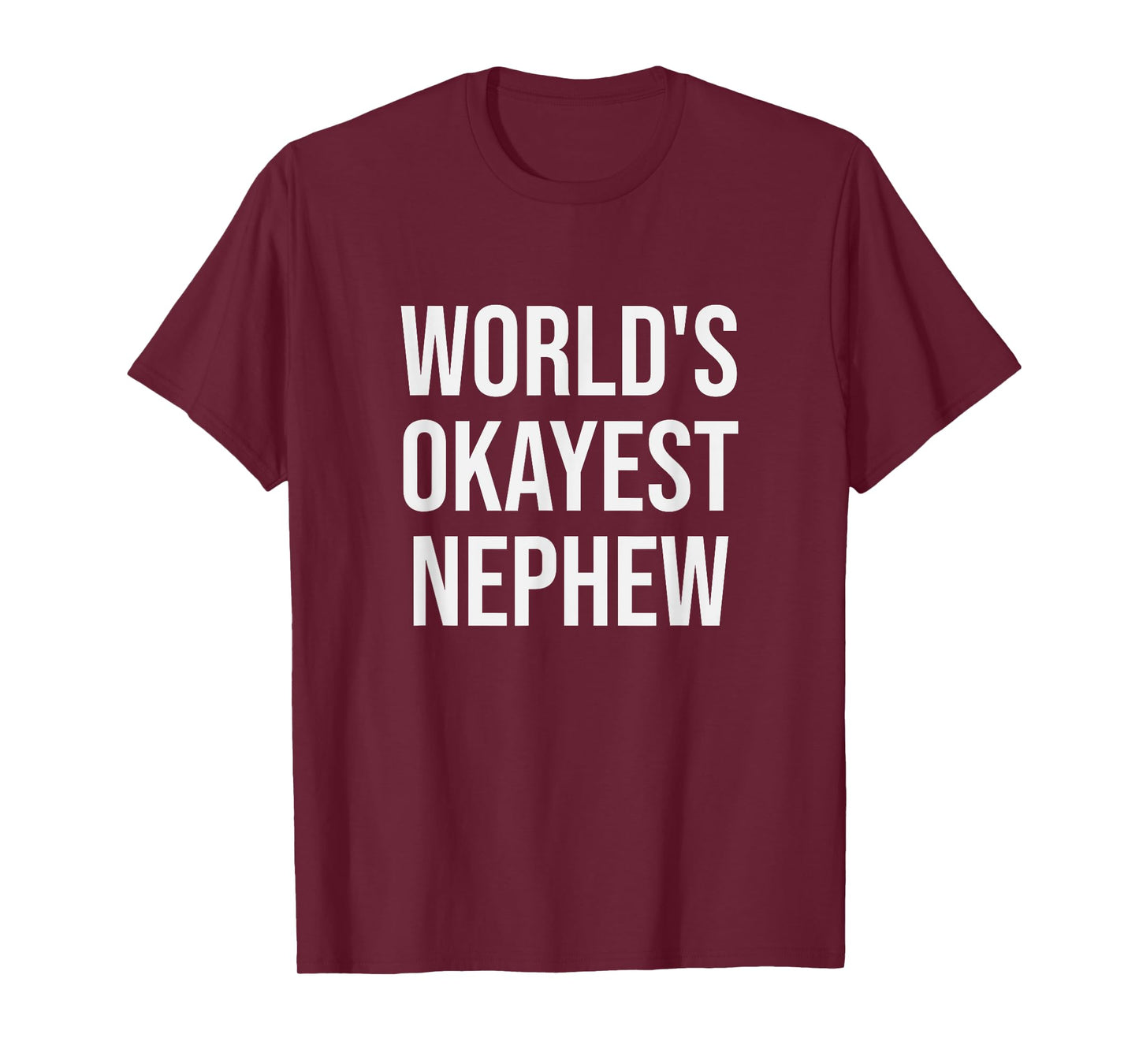 World's Okayest Nephew Tshirt - Funny Nephew Gift Shirt T-Shirt