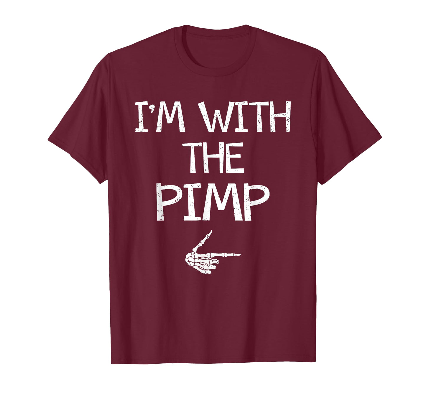 I'm With The Pimp Easy Halloween Costume Couples Matching T-Shirt