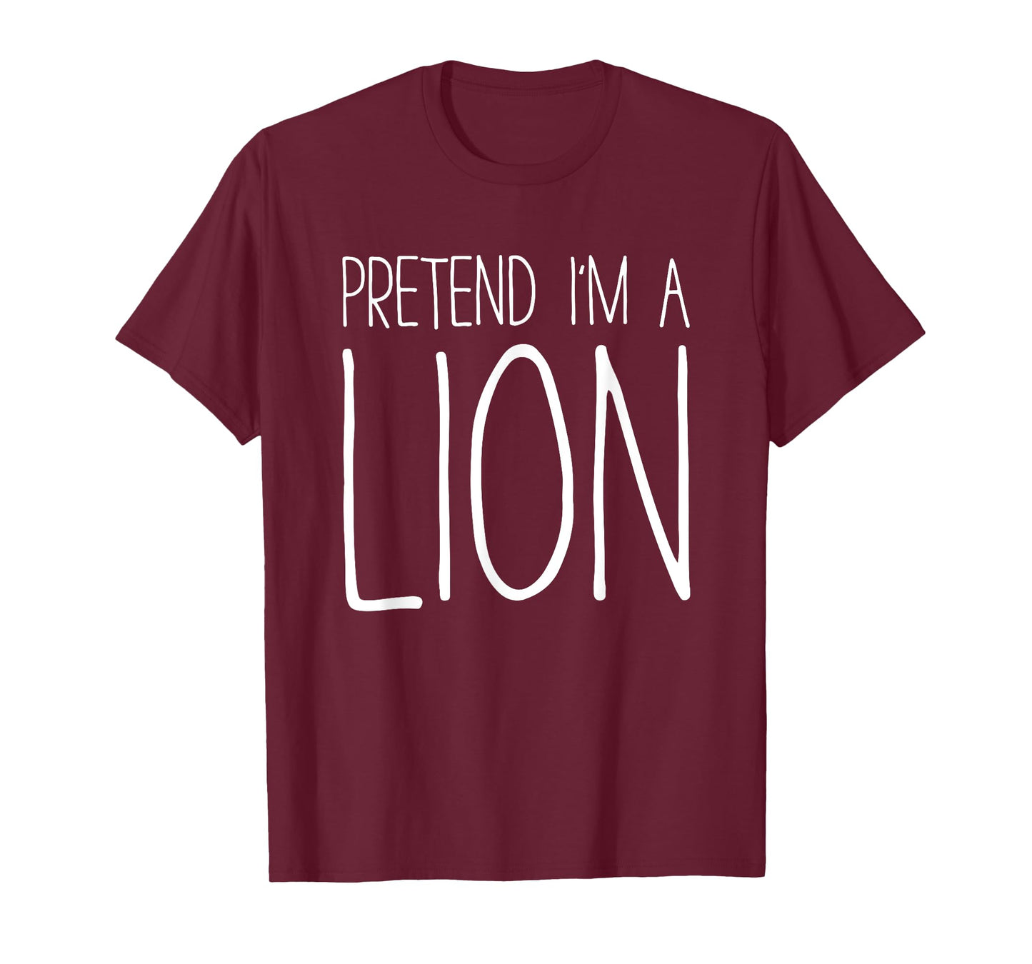 Pretend I'm A Lion Shirt Adult Kids Men Women Costume T-Shirt