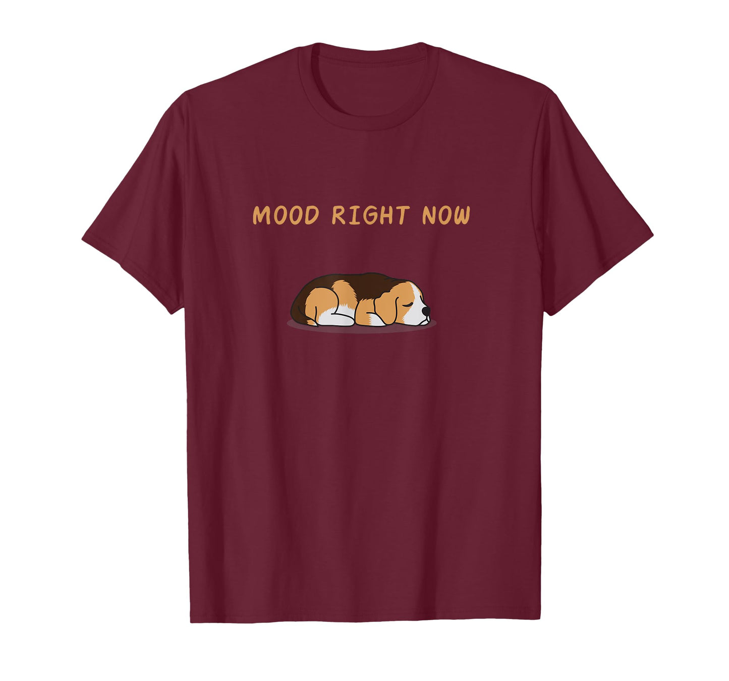 Cute Beagle Dog Sleep Mode Puppy Funny Slogan Pyjamas T-Shirt for Men Women Girls Kids