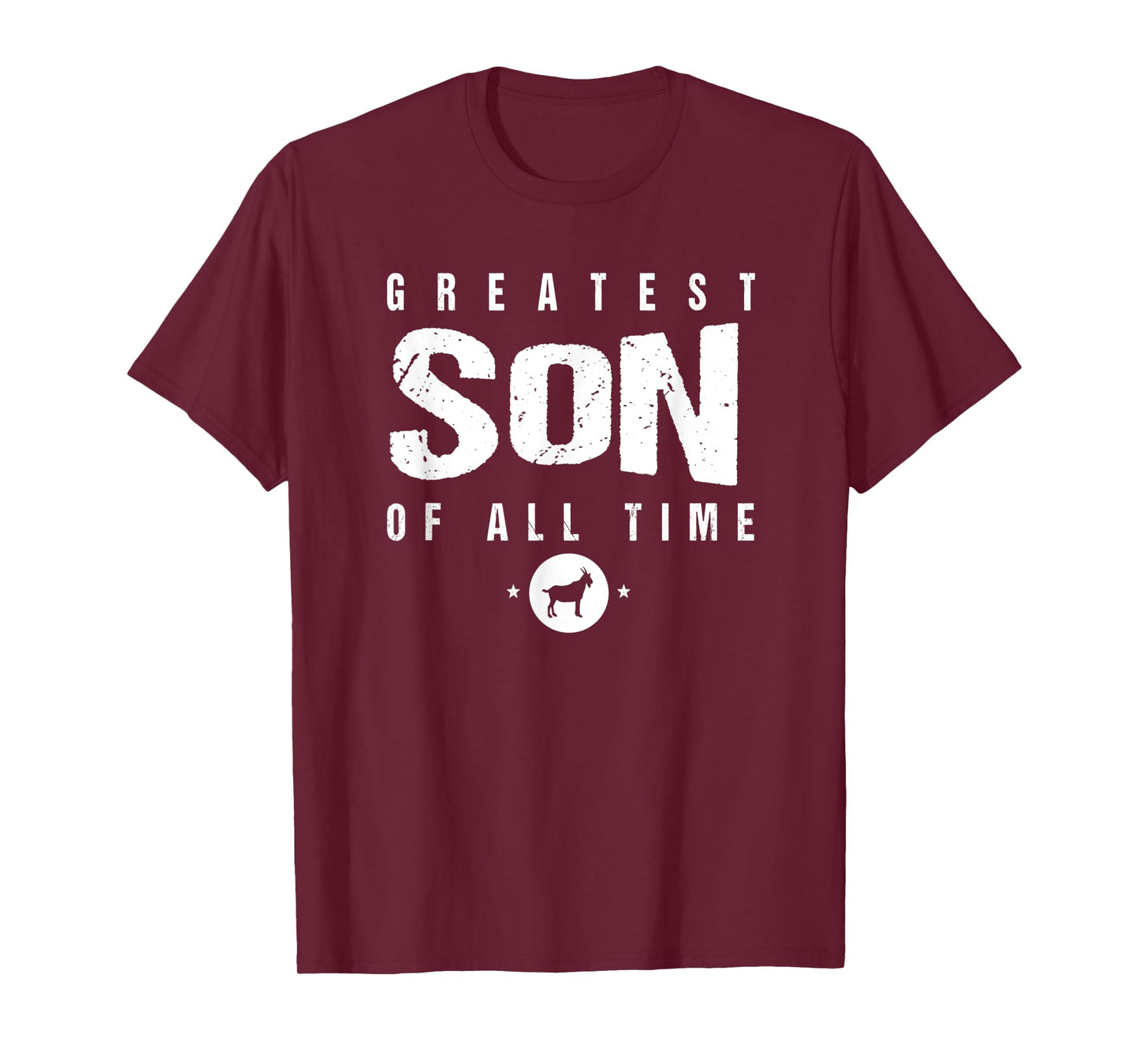 #1 Greatest Son of All Time Gift from Mom Greatest Son Goat T-Shirt