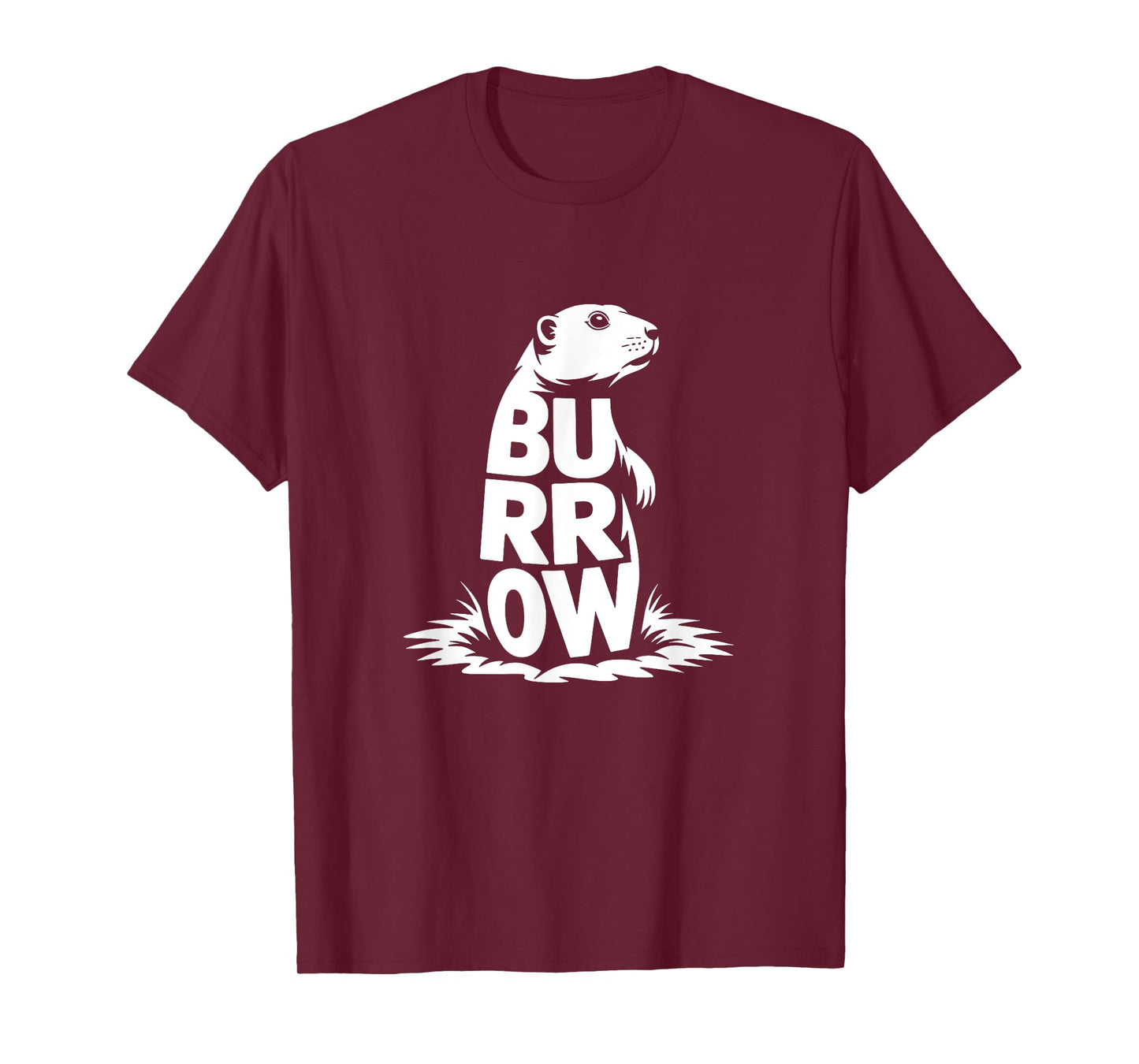 Burrow Prairie Dog Word Art - Introvert Nature Retreat Men Women Kids T-Shirt