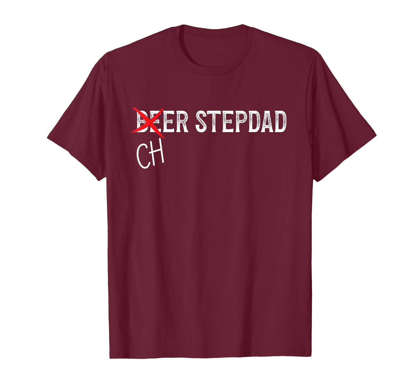 Beer Stepdad Cheer Stepdad Of A Cheerleader Step Father T-Shirt
