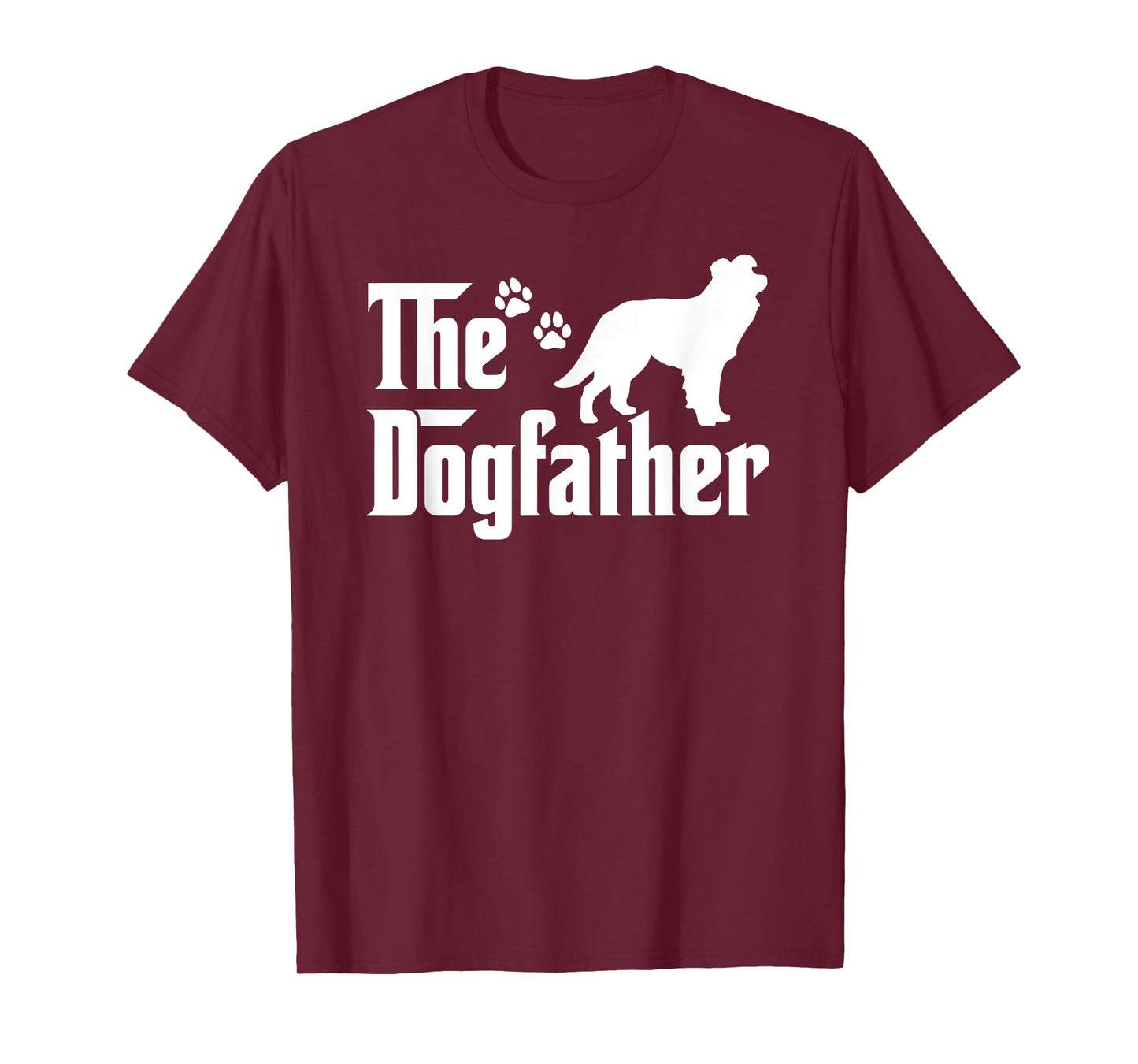 The Dogfather Tee Fathers day Gift Dog Lover Border Collie T-Shirt