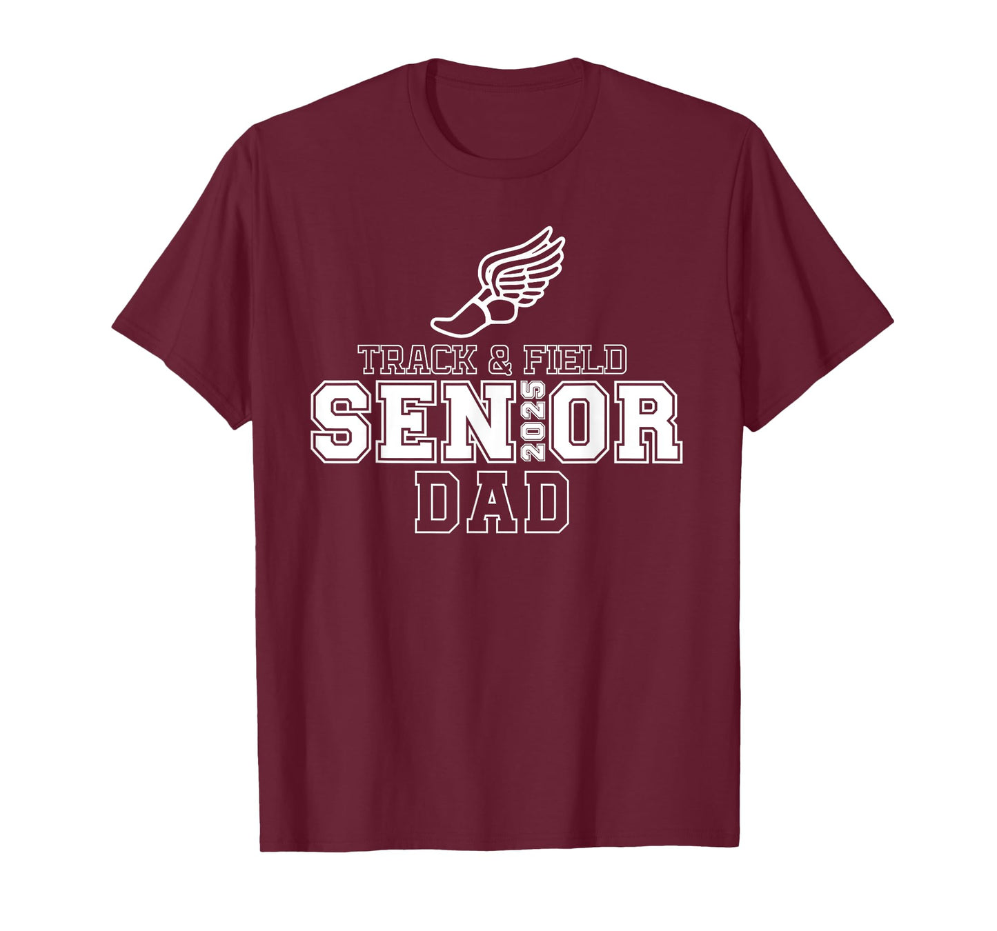 Track & Field Senior Dad 2025 Graduation Year T-Shirt