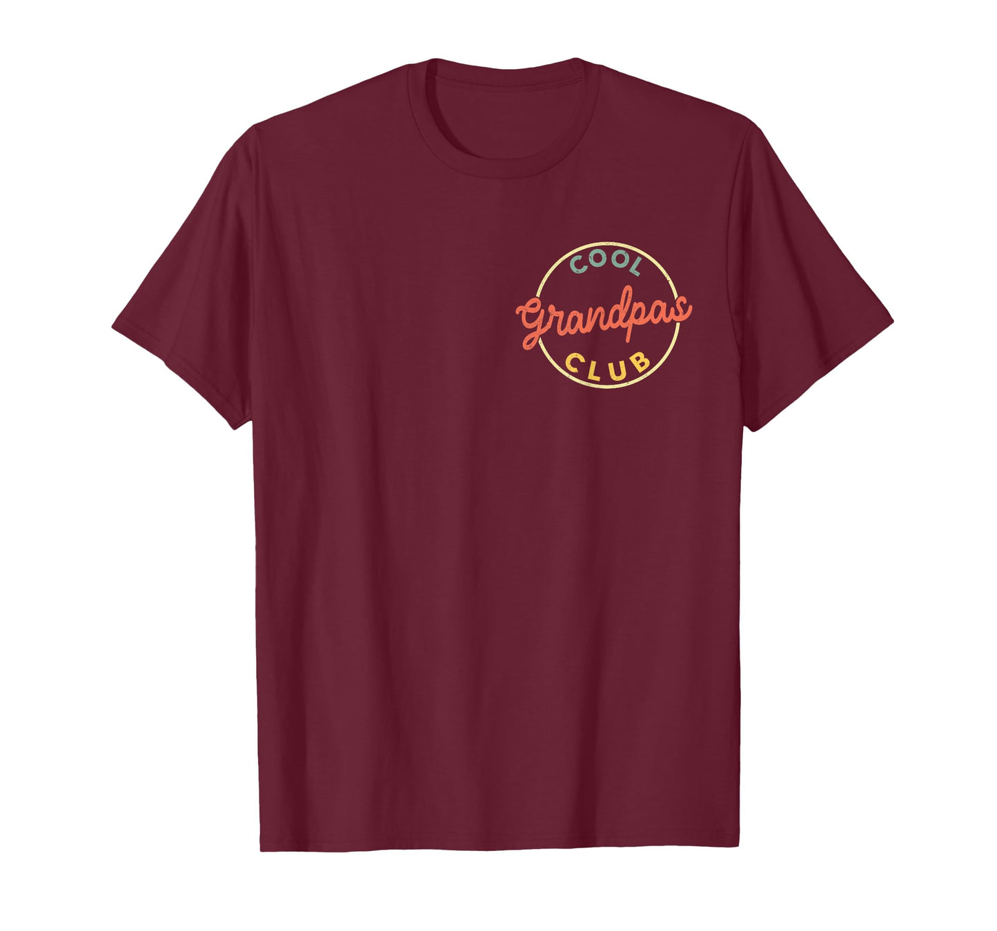 Vintage Cool Grandpas Club Retro Father's Day Pocket Grandpa T-Shirt