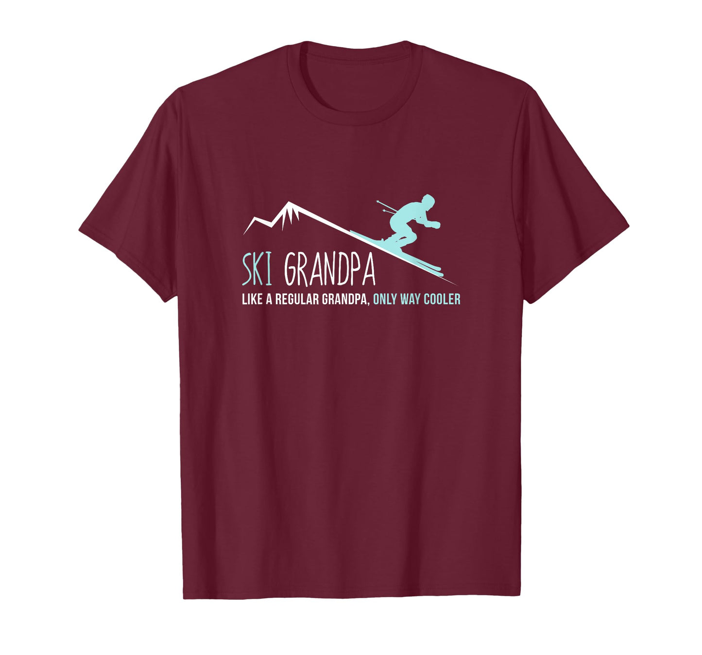 Ski Grandpa Funny Cute Winter Skiing Gift T-Shirt