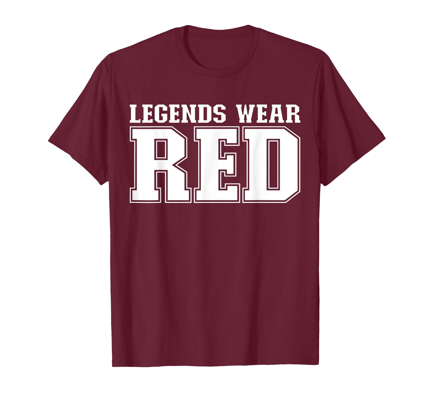 Legends Wear Red Spirit Wear Team Game Color War Funny T-Shirt