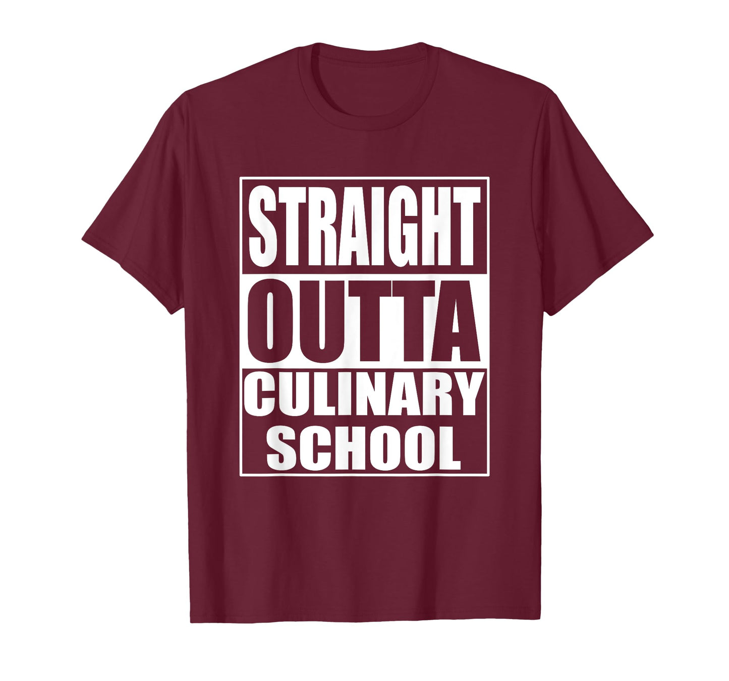 Funny Straight Outta Culinary School Graduation Gift T-Shirt