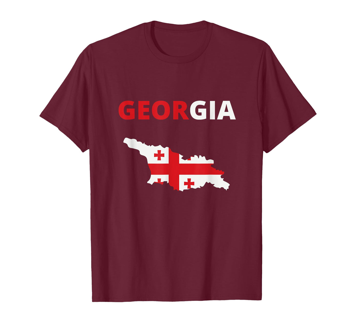 GEORGIA EUROPEAN COUNTRY FLAG AND MAP T-Shirt