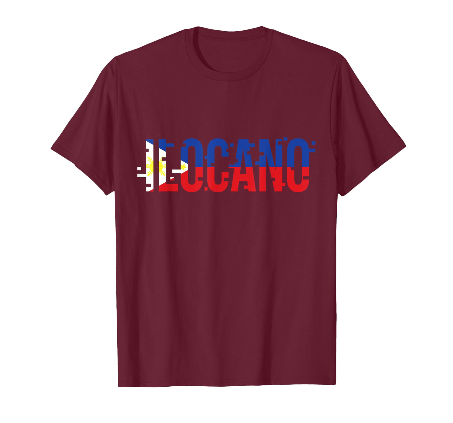 Tatak Noypi Clothing, Inc. Ilocano Filipino Filipina Philippines Flag Pinoy Design Unisex-Adults Black Short Sleeve Classic Fit T-Shirt