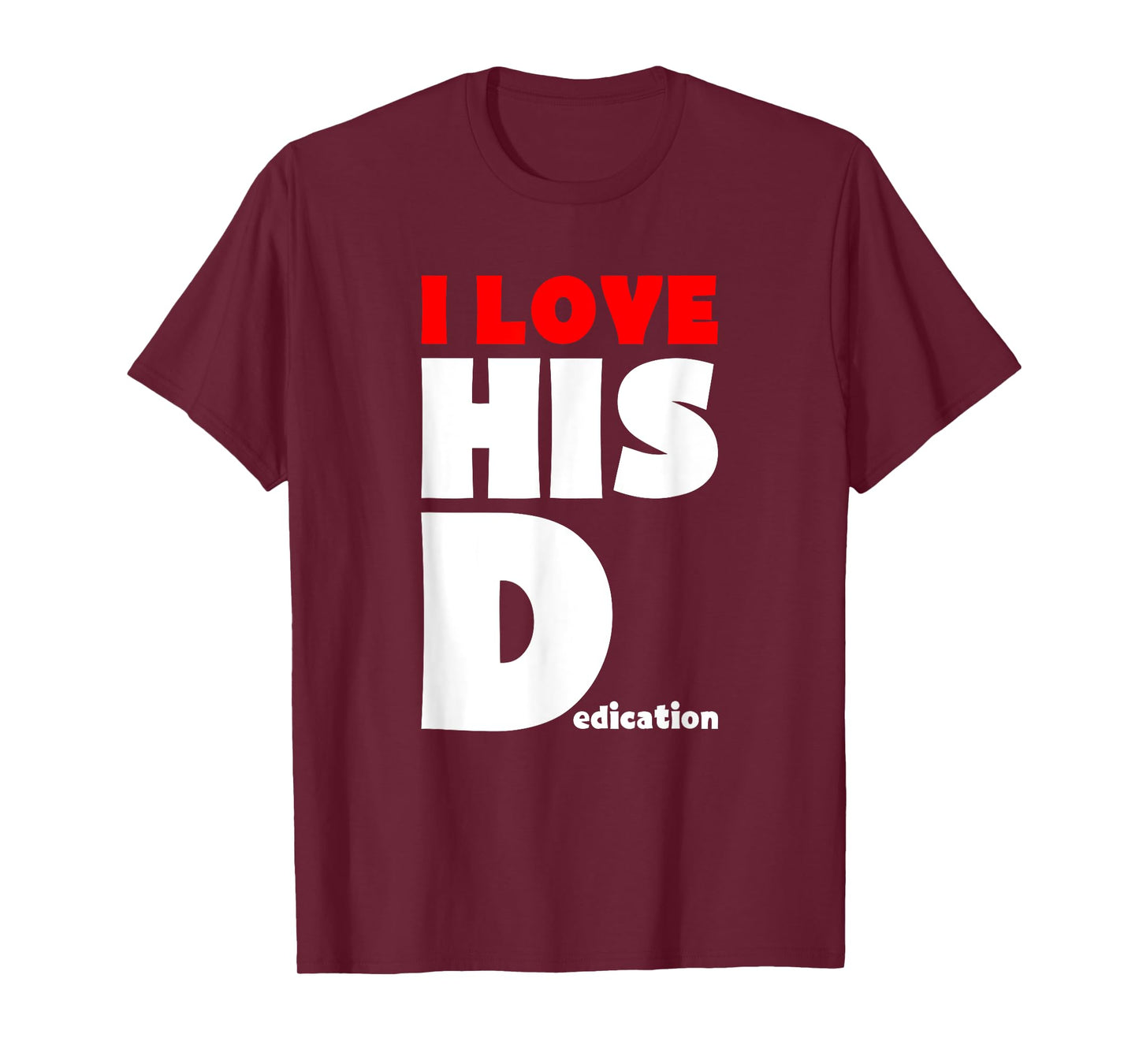 I Love Her P I Love His D Funny Matching Halloween Couples T-Shirt
