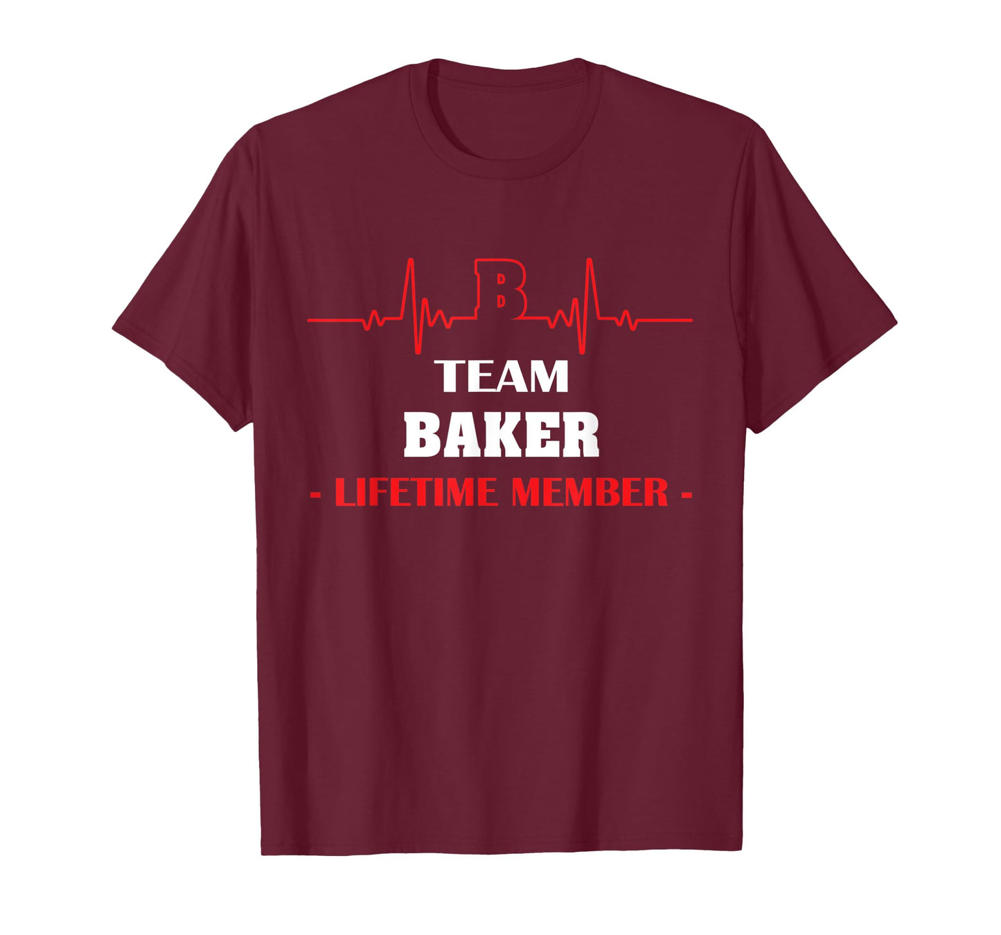 Team BAKER lifetime member blood completely family T-Shirt