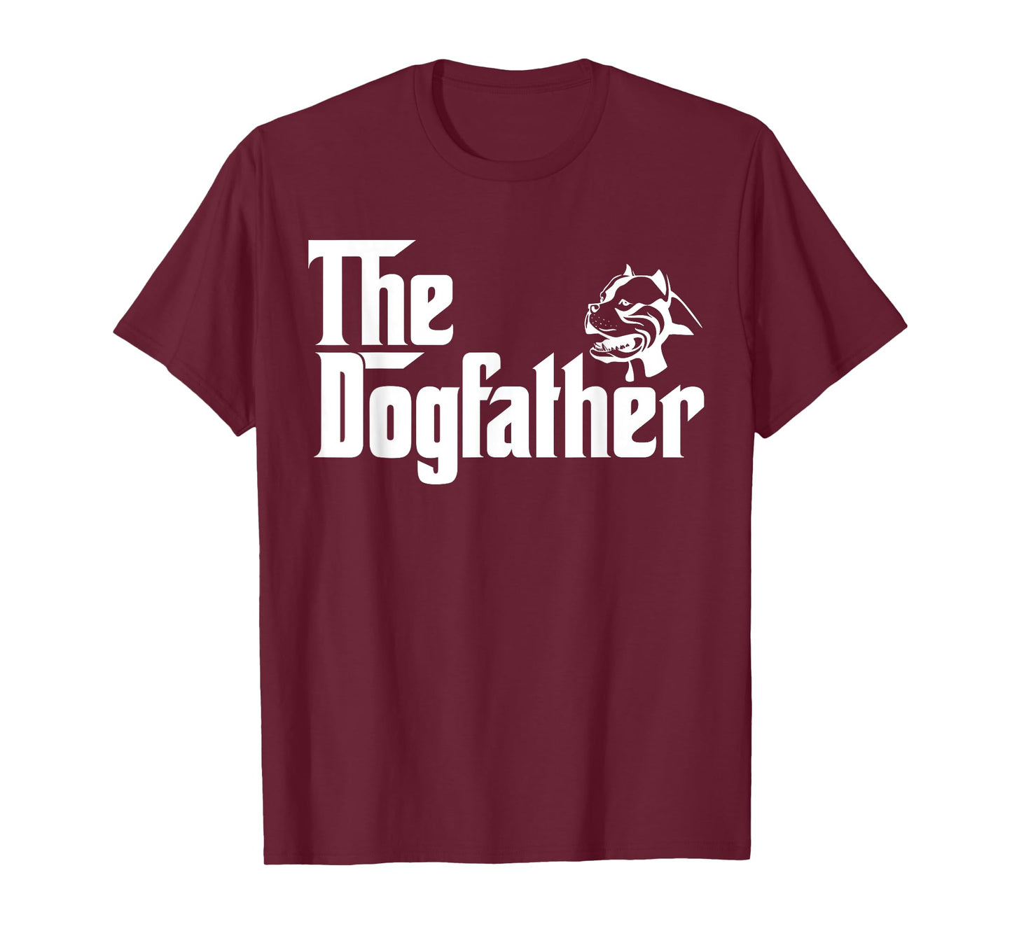 The Dogfather Pitbull T-Shirt Funny Father Dog Lover Men T-Shirt