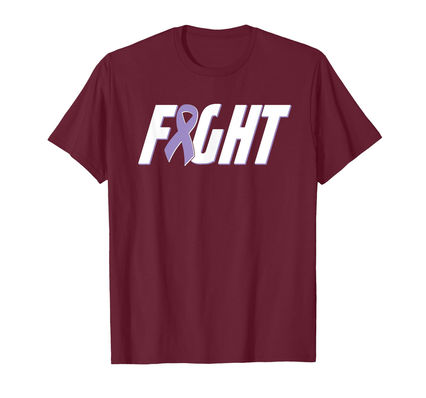 Fight Testicular Cancer - Orchid Purple Awareness Ribbon T-Shirt