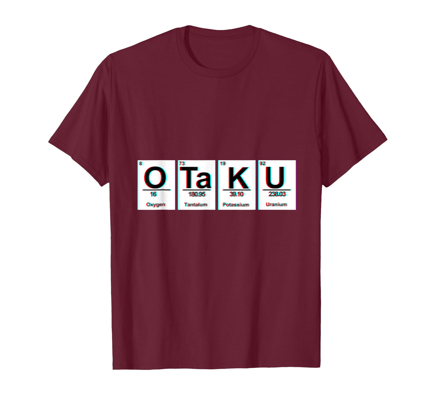 Science Geek Periodic Table Otaku Anime T-Shirt