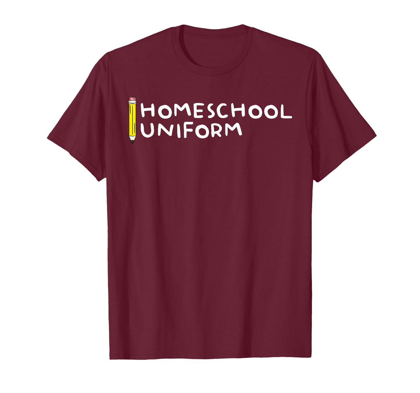 Homeschool Uniform Funny Homeschooling Back to School Kids T-Shirt