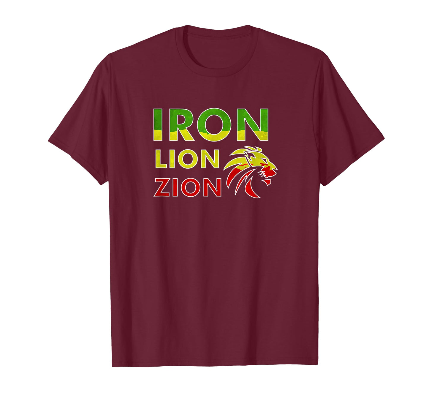 Iron, Lion, Zion, Jamaica, Rasta T-Shirt