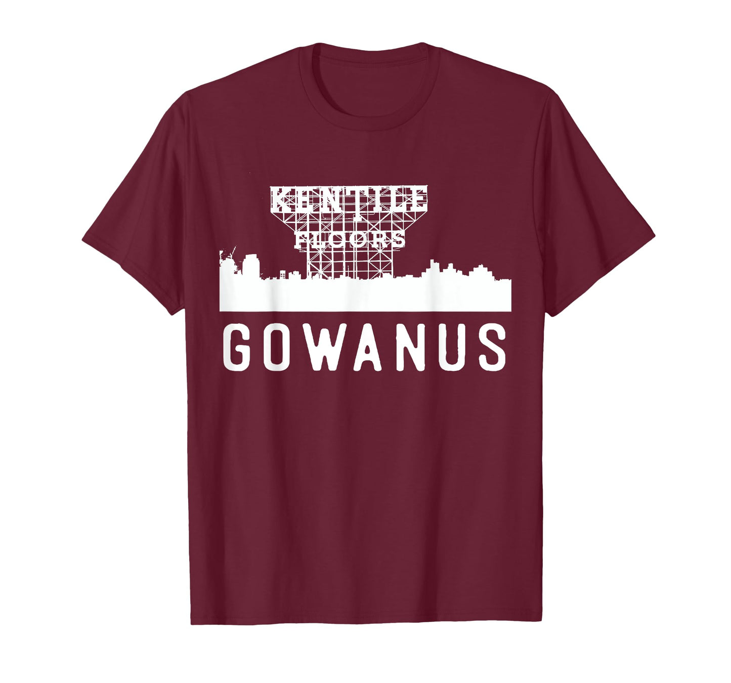 Gowanus Brooklyn New York NY Home Neighborhood Skyline T-Shirt