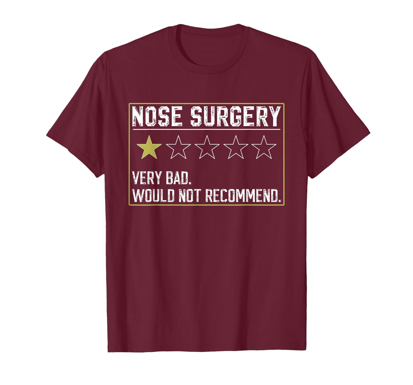 Post Broken Nose Injury Surgery Recovery Funny Get Well Soon T-Shirt