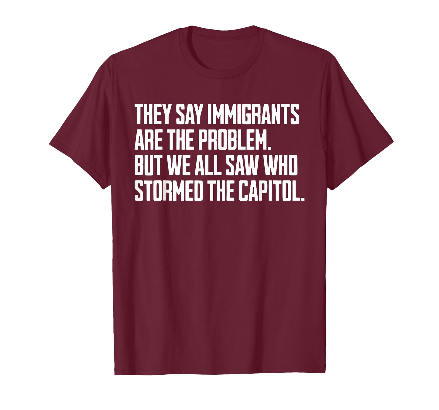 They Say Immigrants Are The Problem But We All Saw Stormed T-Shirt