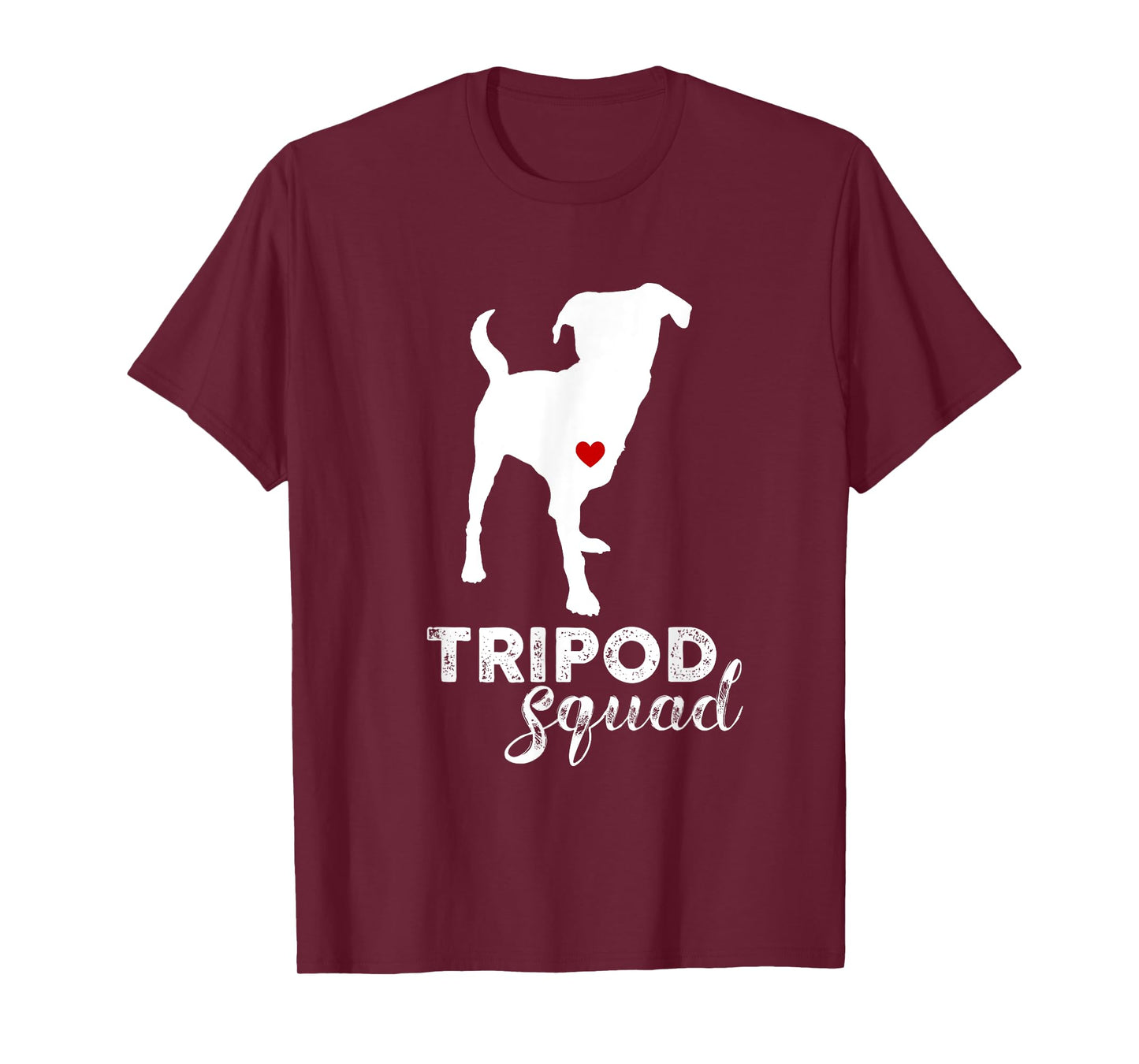 Tripod Squad, Left Front Leg Amputee, Three Legged Dog Men Women Kids T-Shirt