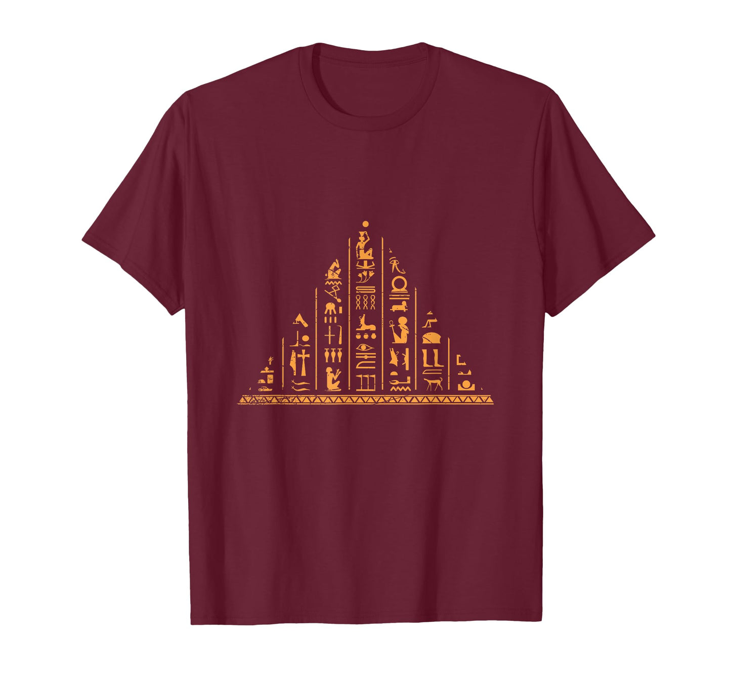 Africa Cairo Tees Egypt Flag Gifts Hieroglyph Egypt T-Shirt Black Unisex-Adults Cotton, Polyester Short Sleeve Crew Neck Classic Fit T-Shirt Small