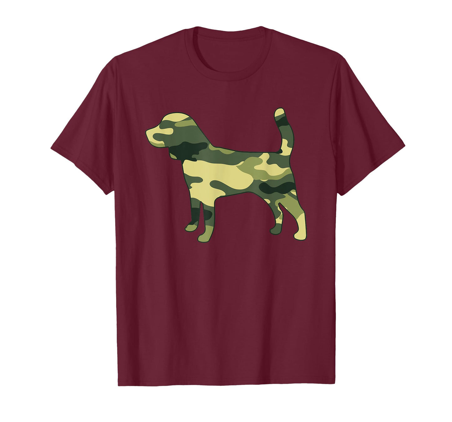 Military Beagle Camo Men Print US Puppy Dog Pet Veteran Gift T-Shirt