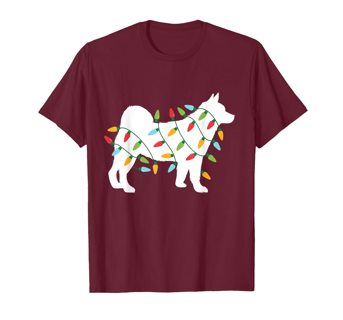 Christmas Lights Akita T Shirt Cute Gifts for Dog Lovers