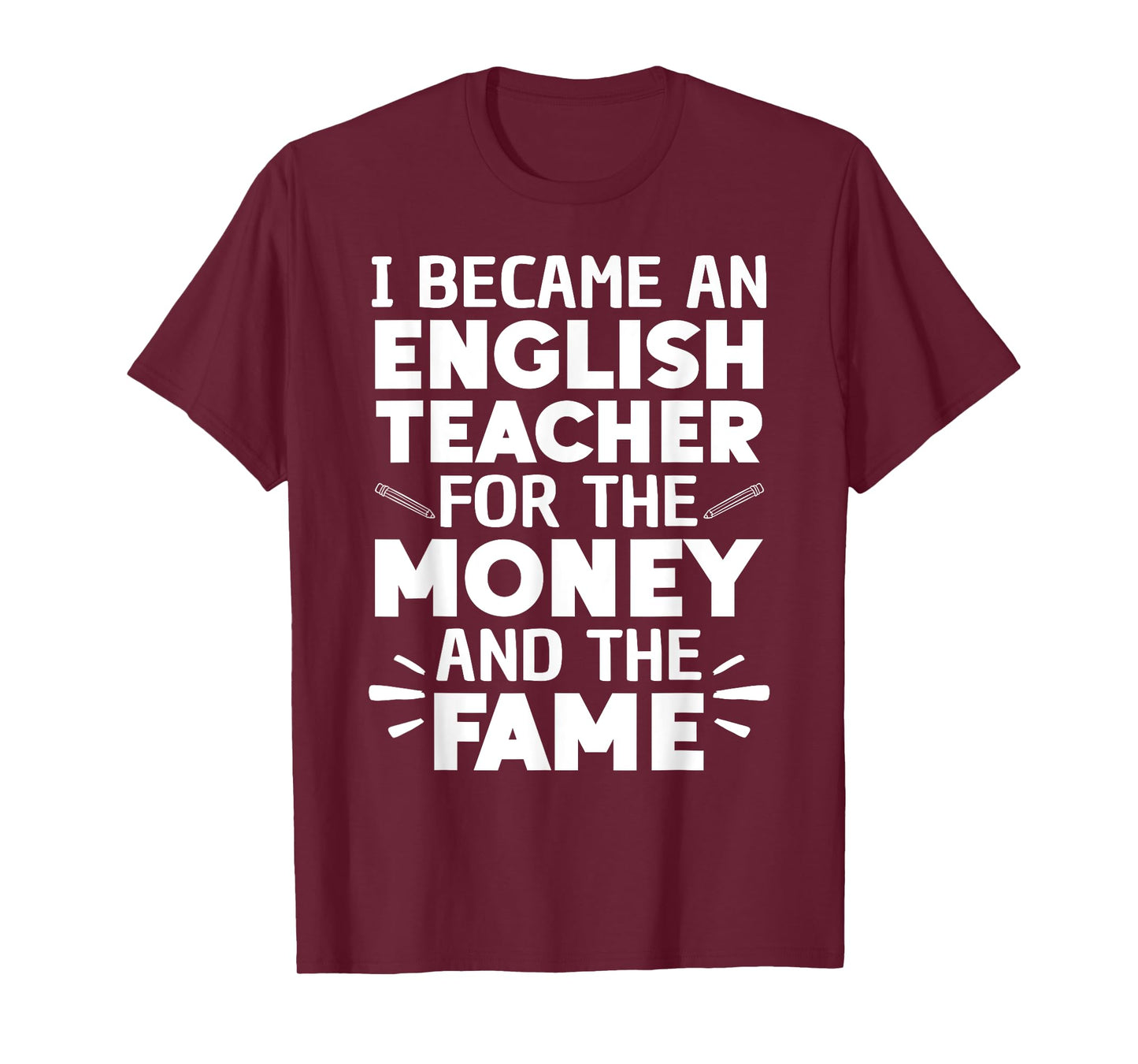 Funny English Teacher Art For Men Women Language ELA Teacher T-Shirt