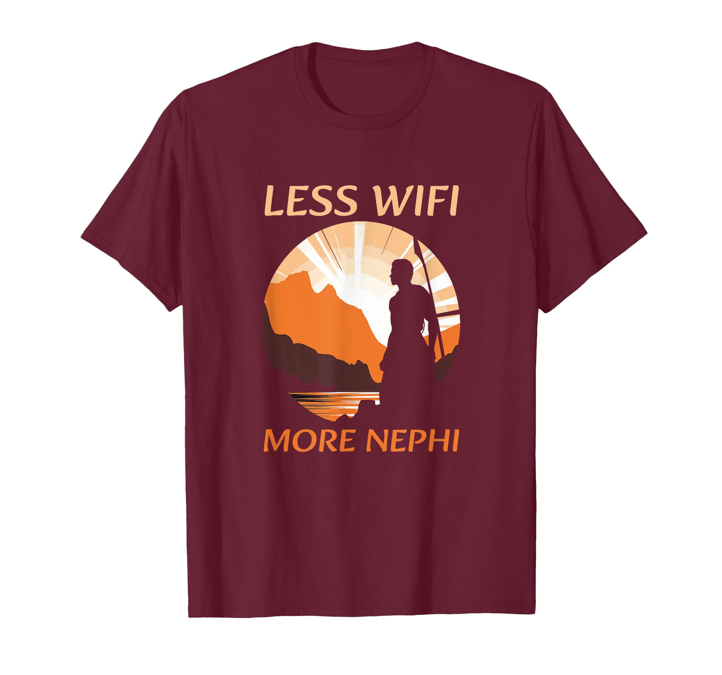 Less Wifi More Nephi Funny Humors Lds Mormon Missionary T-Shirt