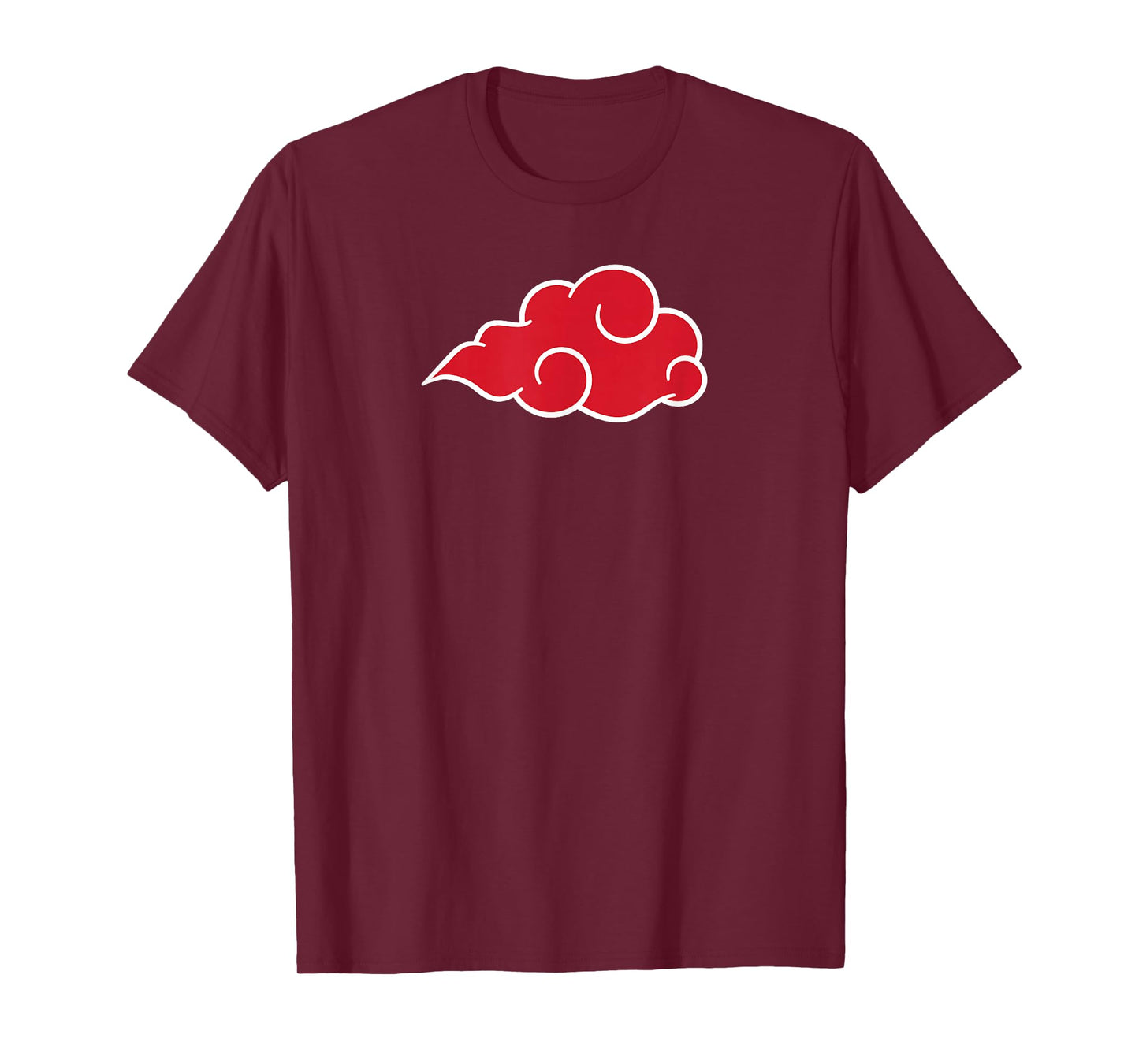Red Cloud Anime Style Japanese Manga Comic Style Pattern T-Shirt