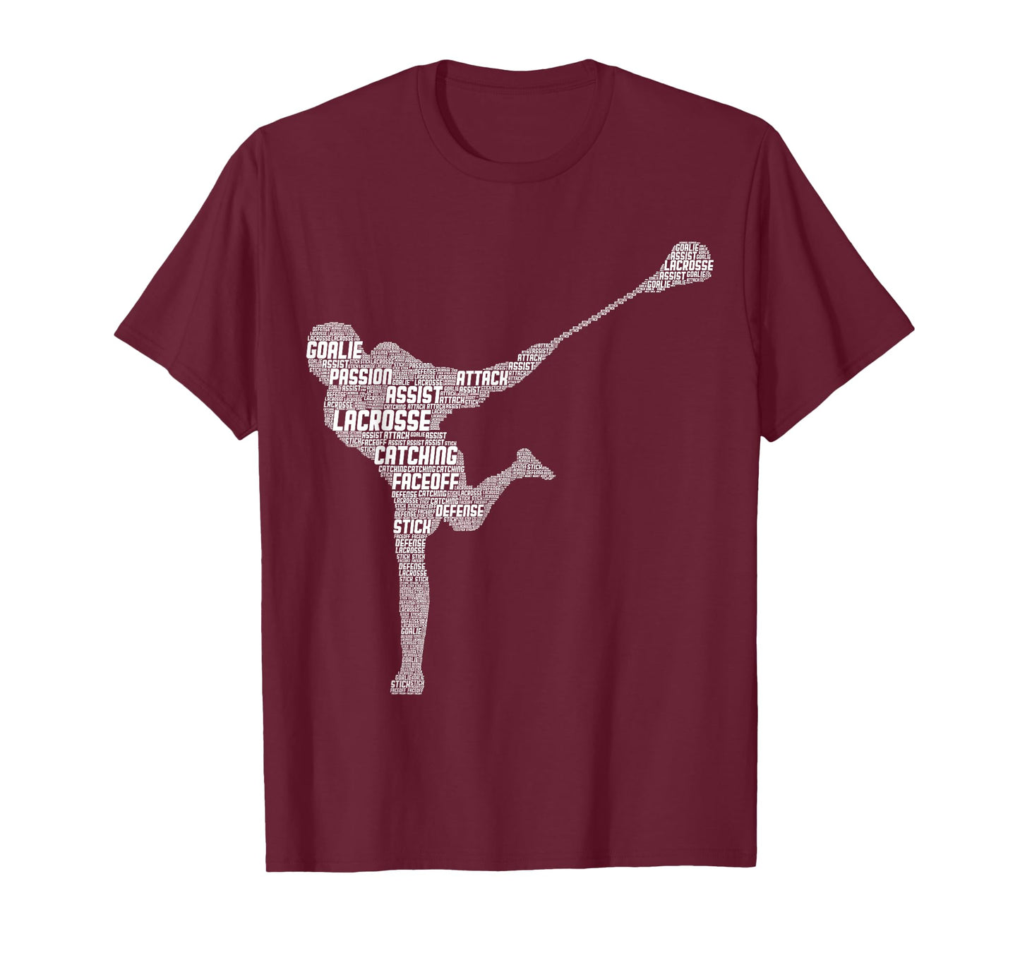 Lacrosse Player Youth Kids Boys Men T-Shirt