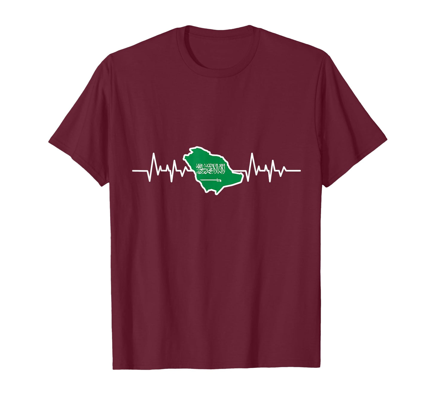 Heartbeat Saudi Arabian Flag Gift Saudi Arabia T-Shirt