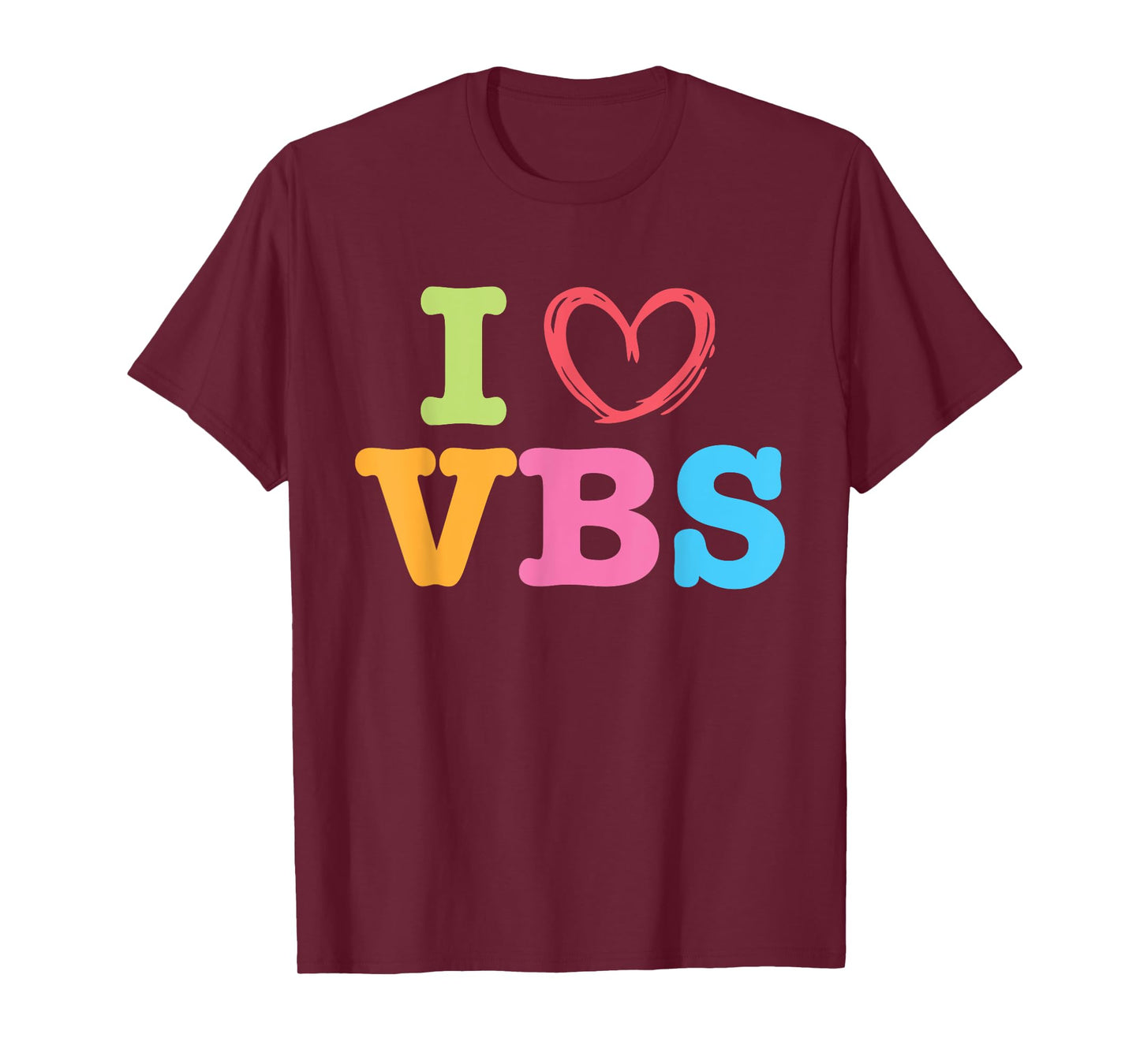 I Love VBS I Heart Vacation Bible School Crew Bible Study T-Shirt