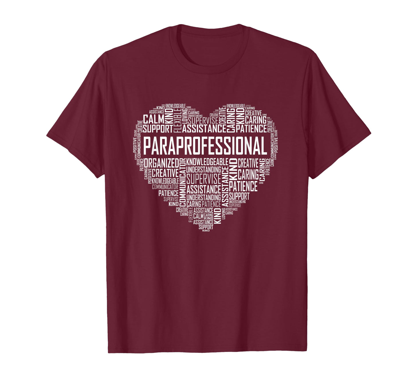 Paraprofessional Heart Appreciation Gift T-Shirt