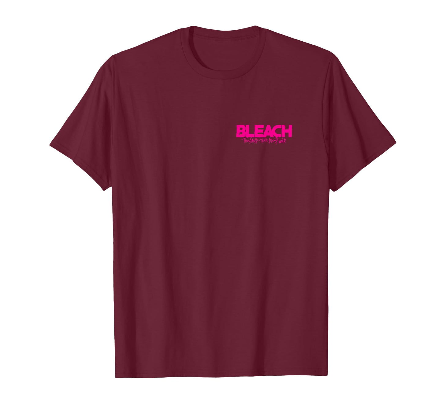 Bleach: Thousand Year Blood War Pink Text Front & Back Anime T-Shirt