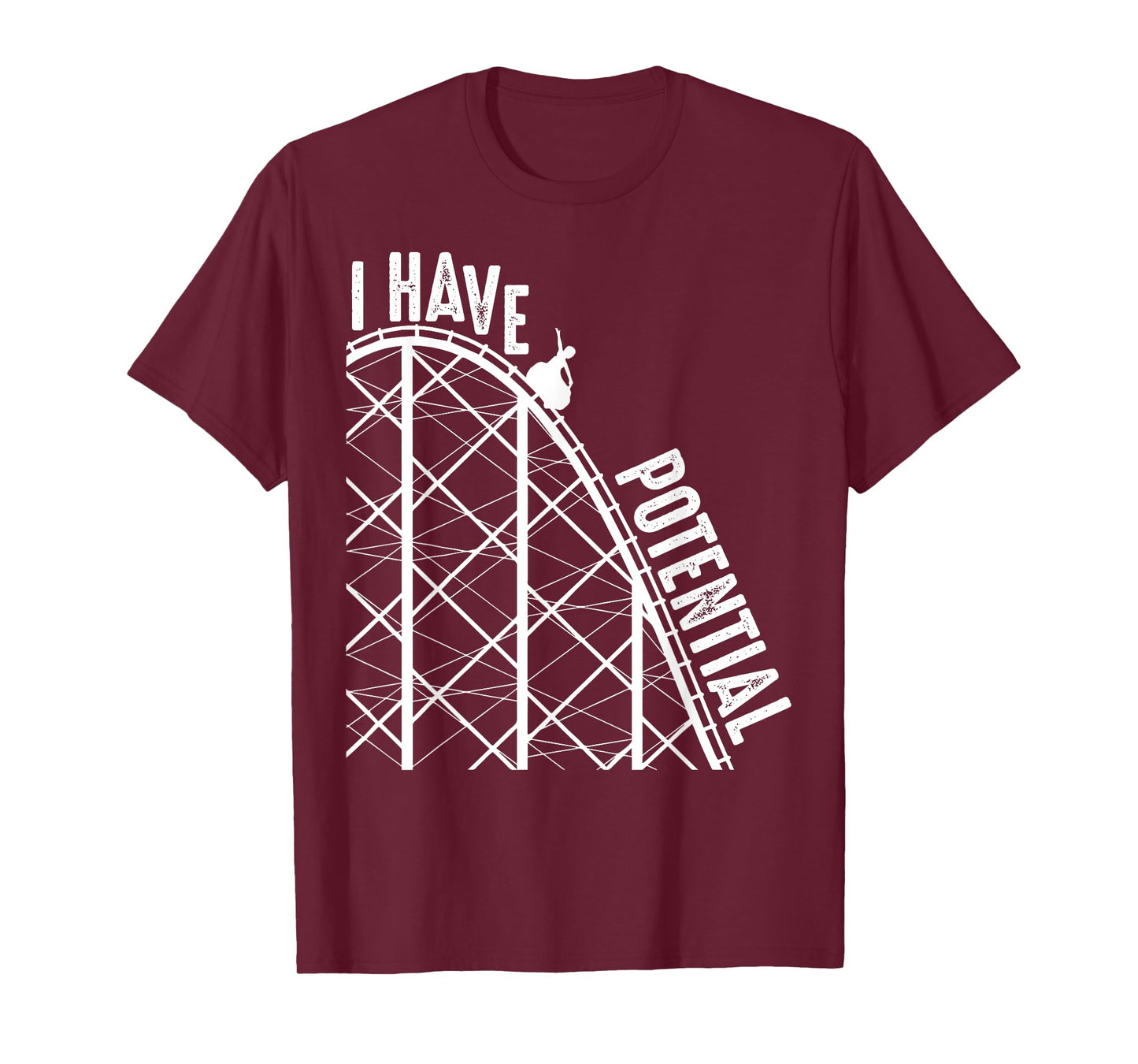 Funny I Have Potential | Cool Roller Coaster Physics Gift T-Shirt