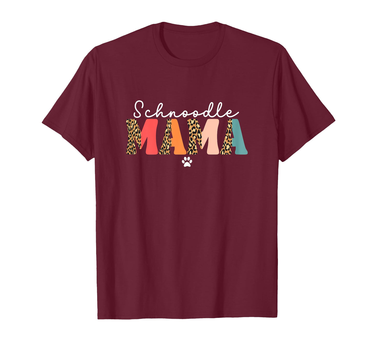 Cute Schnoodle Mama For Women Schnoodle Dog Lover Mom Funny T-Shirt
