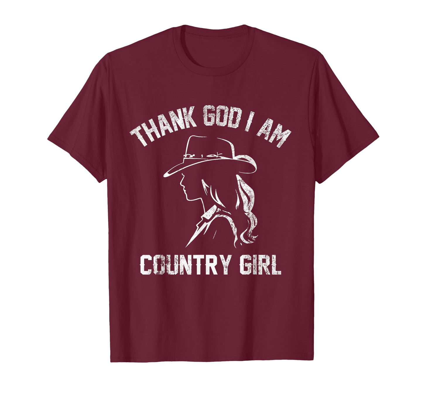 Vintage Thank God I'm A Country Music Girl Women Cool Ideas T-Shirt