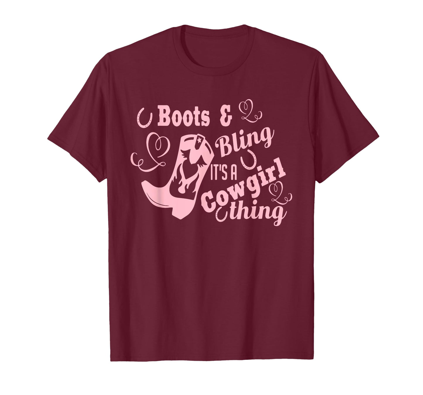Princess Cowgirl Gift Girls Cowboy Boots Horse Lover Ladies T-Shirt