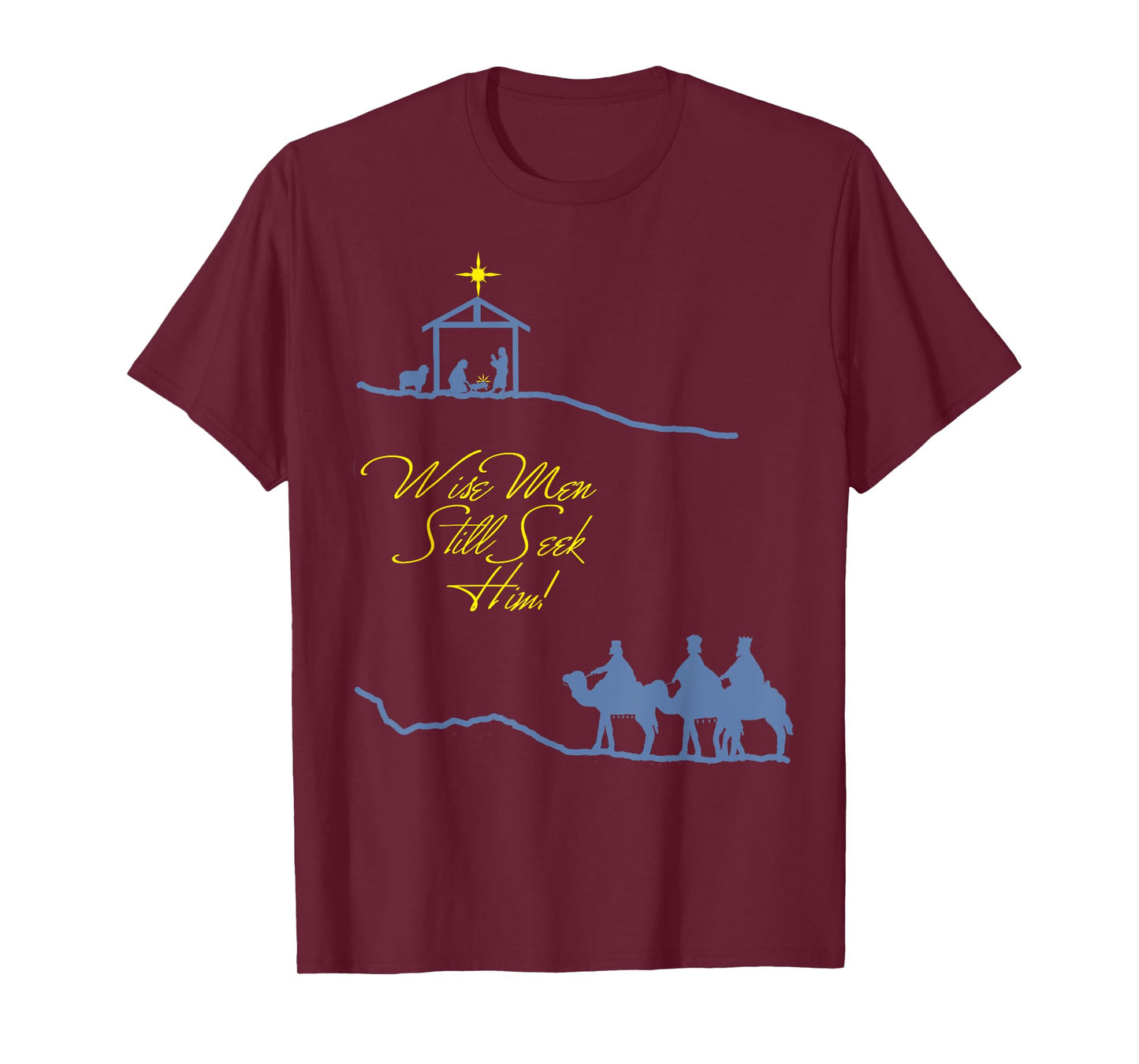 Wise Men Still Seek Him Christmas Scene T-Shirt