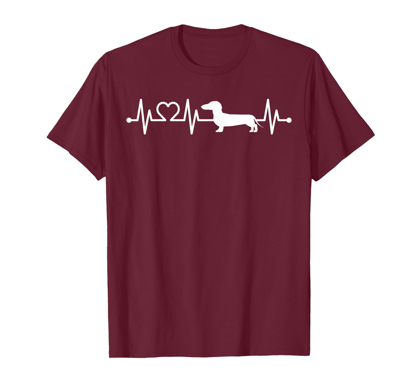 ECG Heartbeat Dachshund Dackel Teckel for dog owners T-Shirt