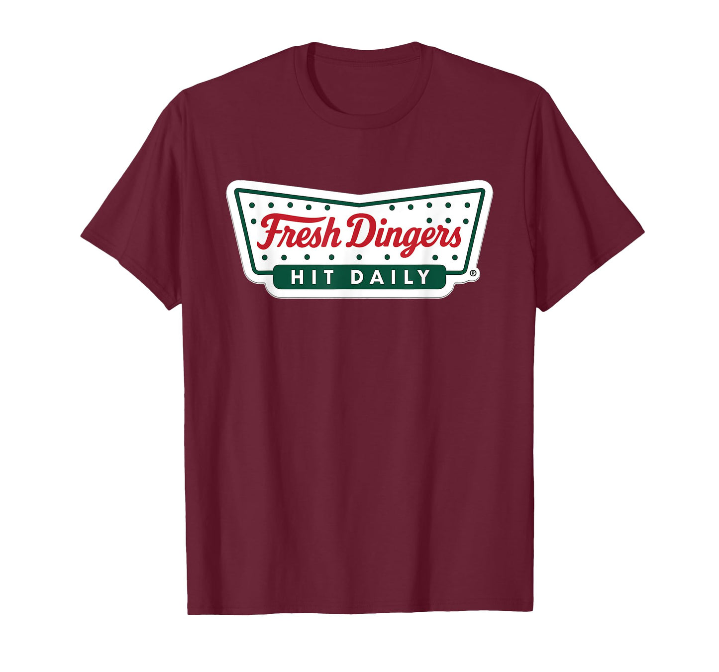 Baseball Fresh Dingers Retro Logo Hit Daily Parody T-Shirt