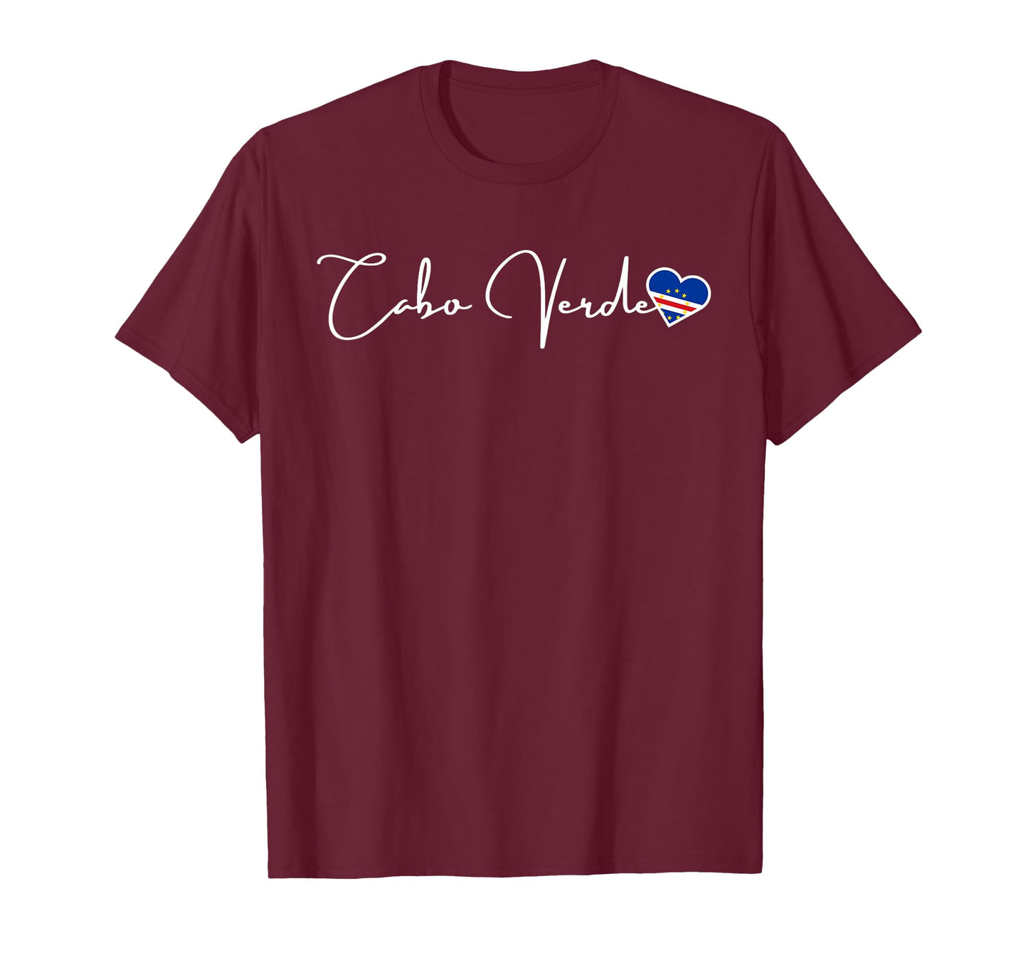 Cabo Verde Heart Cabo Verde Flag Pride Verdian Cape Verde T-Shirt