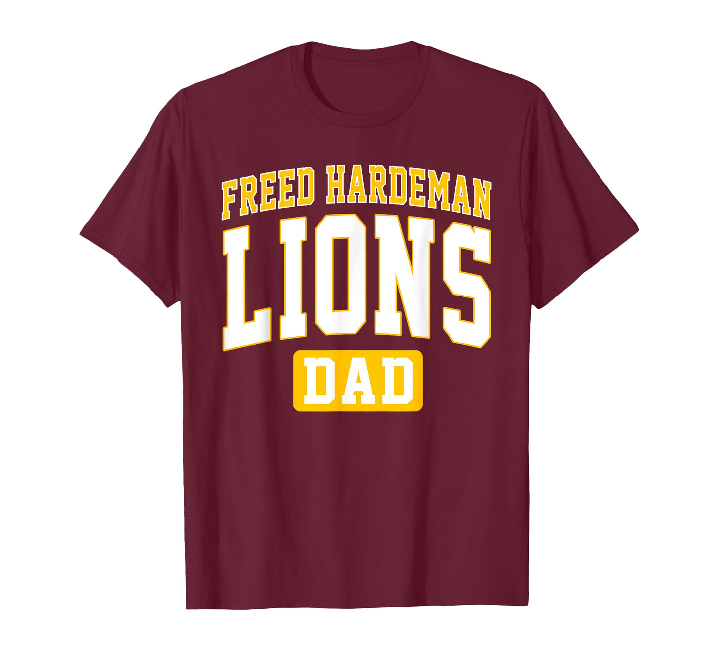 Freed-Hardeman University Lions Dad Arch Vintage Design T-Shirt