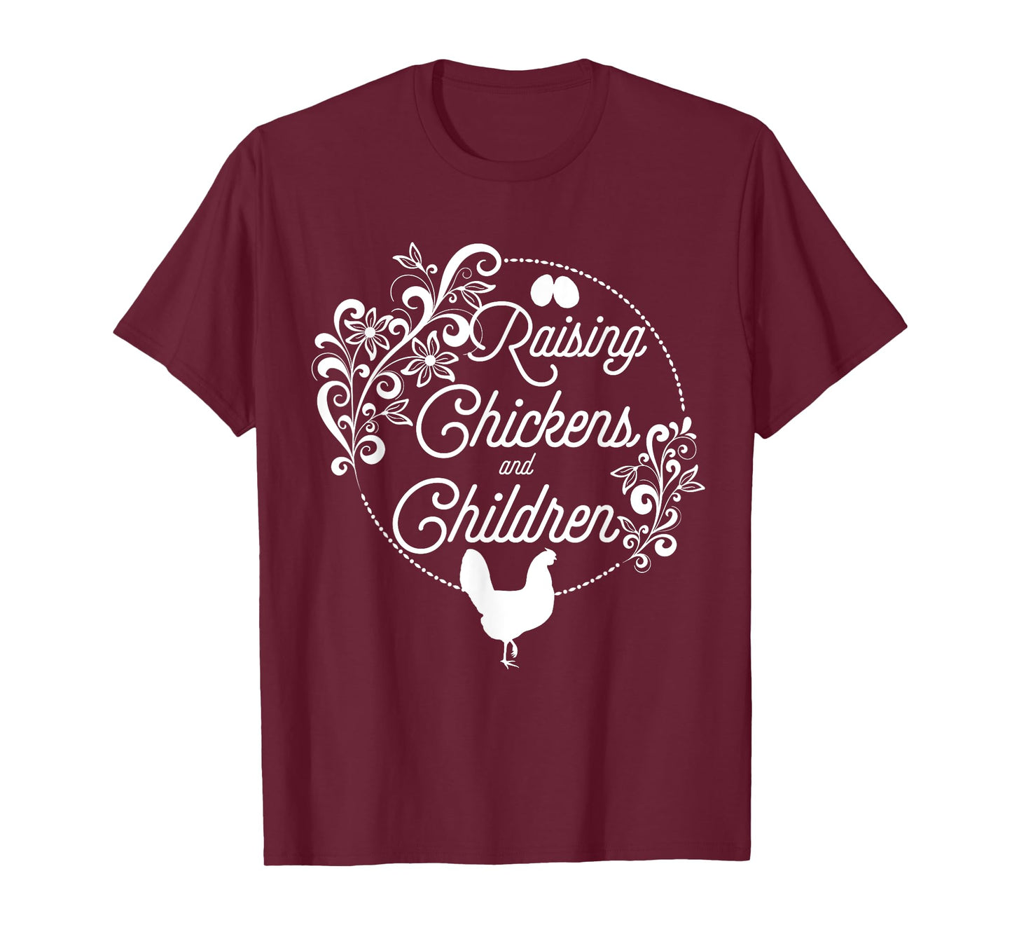 Raising Chickens and Children Shirt Mama Hen Graphic Tee T-Shirt