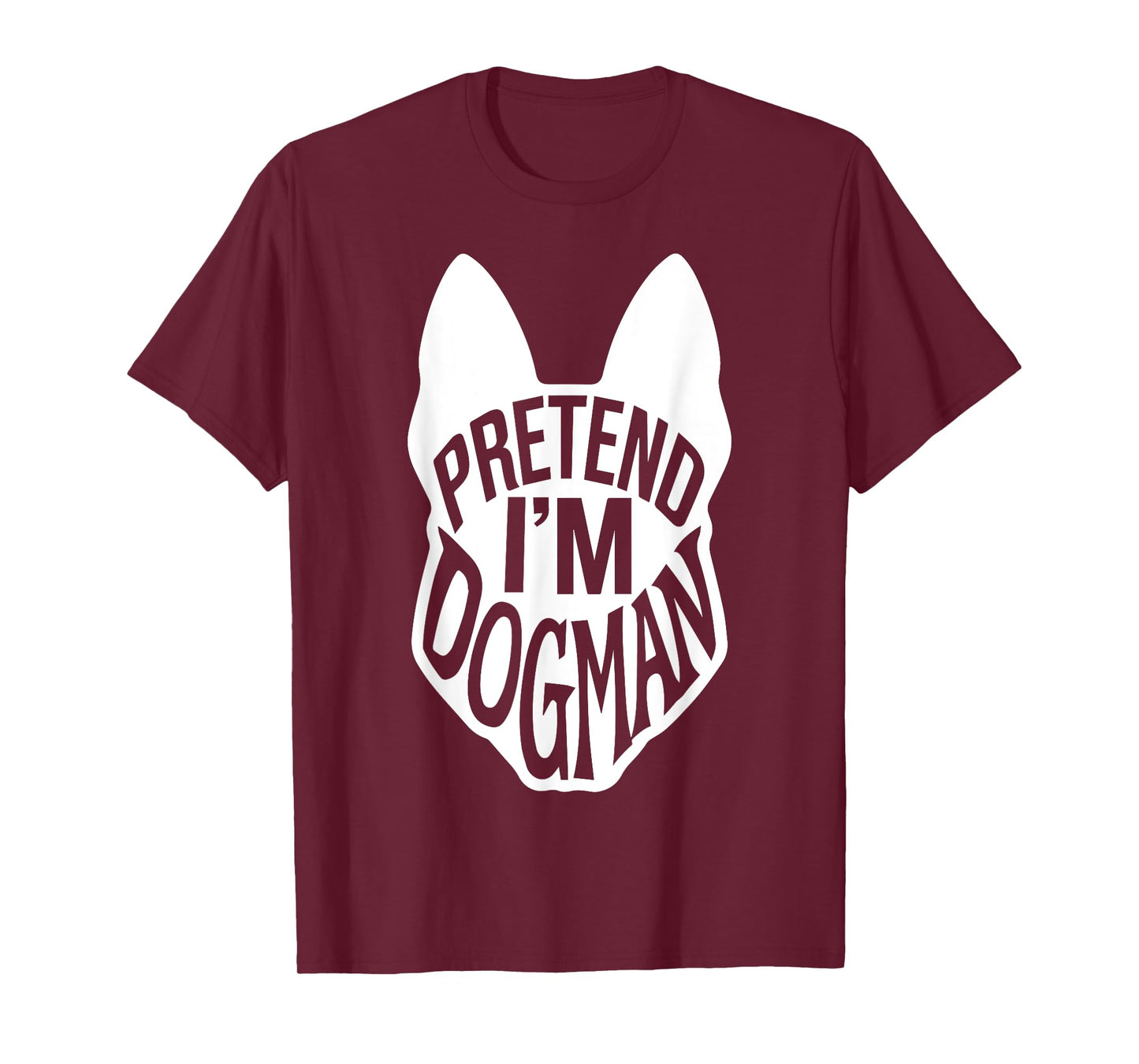 Funny Easy Adult Halloween Costumes Pretend I'm Dogman T-Shirt