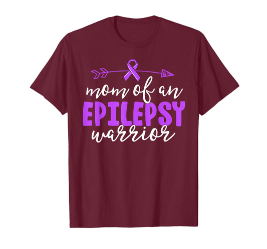 Epilepsy Mom Shirt Purple Ribbon Awareness Mother Shirt T-Shirt
